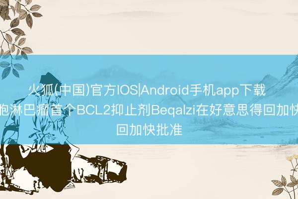 火狐(中国)官方IOS|Android手机app下载 套细胞淋巴瘤首个BCL2抑止剂Beqalzi在好意思得回加快批准